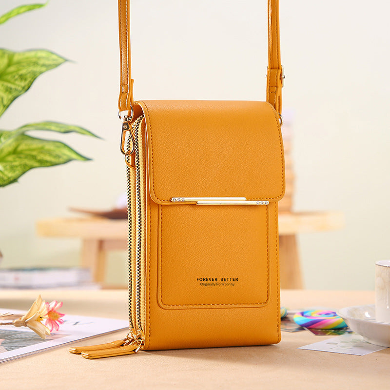 Elegant Touchscreen Crossbody Phone Wallet for Women