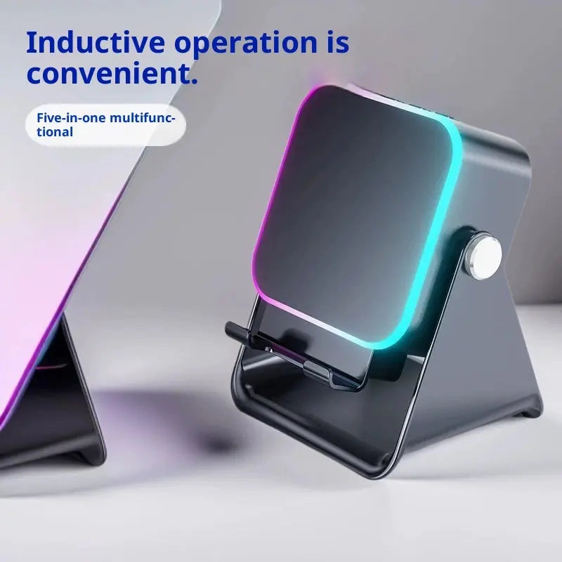 5-in-1 Induction Bluetooth Speaker Stand with RGB Ambient Light Norvantar