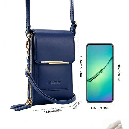 Elegant Touchscreen Crossbody Phone Wallet for Women