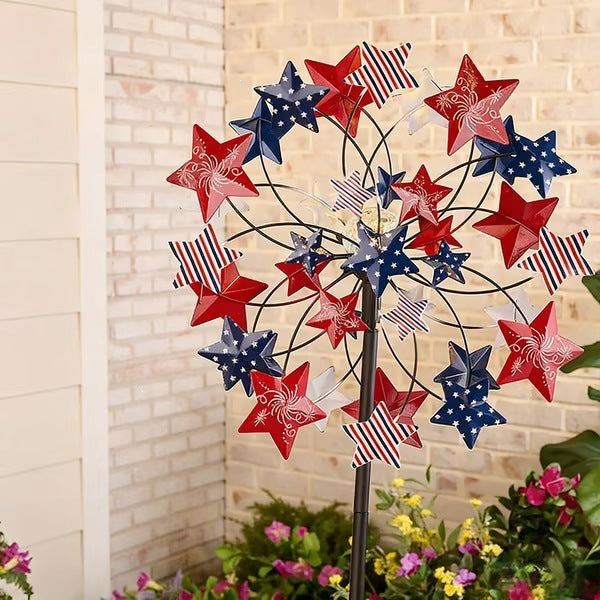 🌸 Spring Sale 40% OFF 💨 🎡 Solar-Powered Wind Spinner for Garden Norvantar