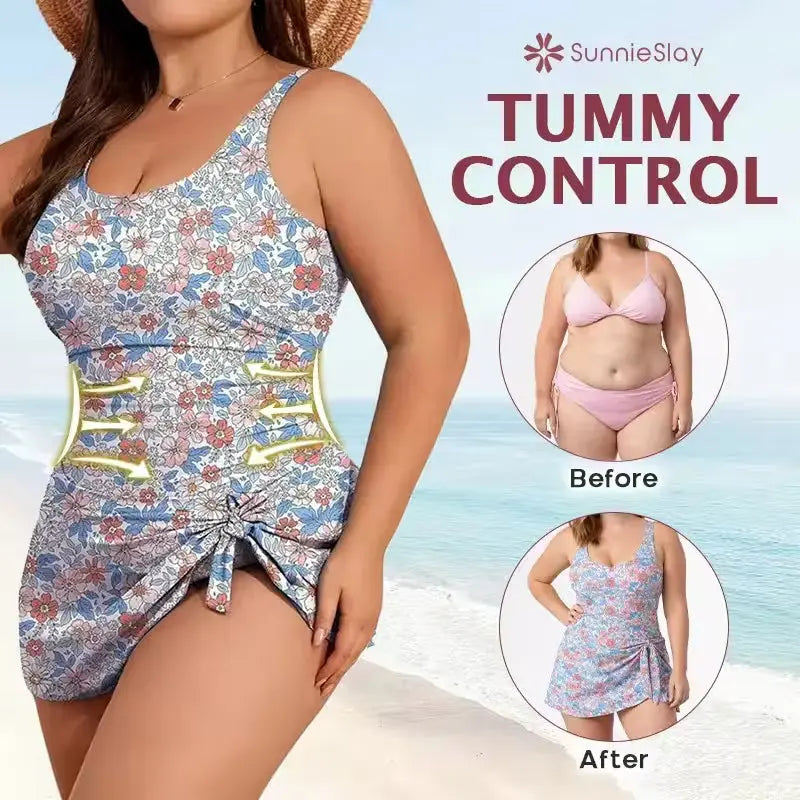 🏖️SunnieSlay - One-Piece Swimdress for Women with Tummy Control Norvantar