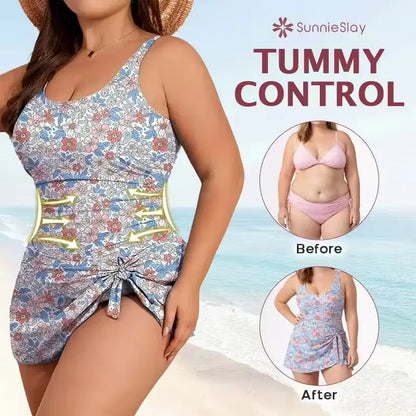 🏖️SunnieSlay - One-Piece Swimdress for Women with Tummy Control Norvantar