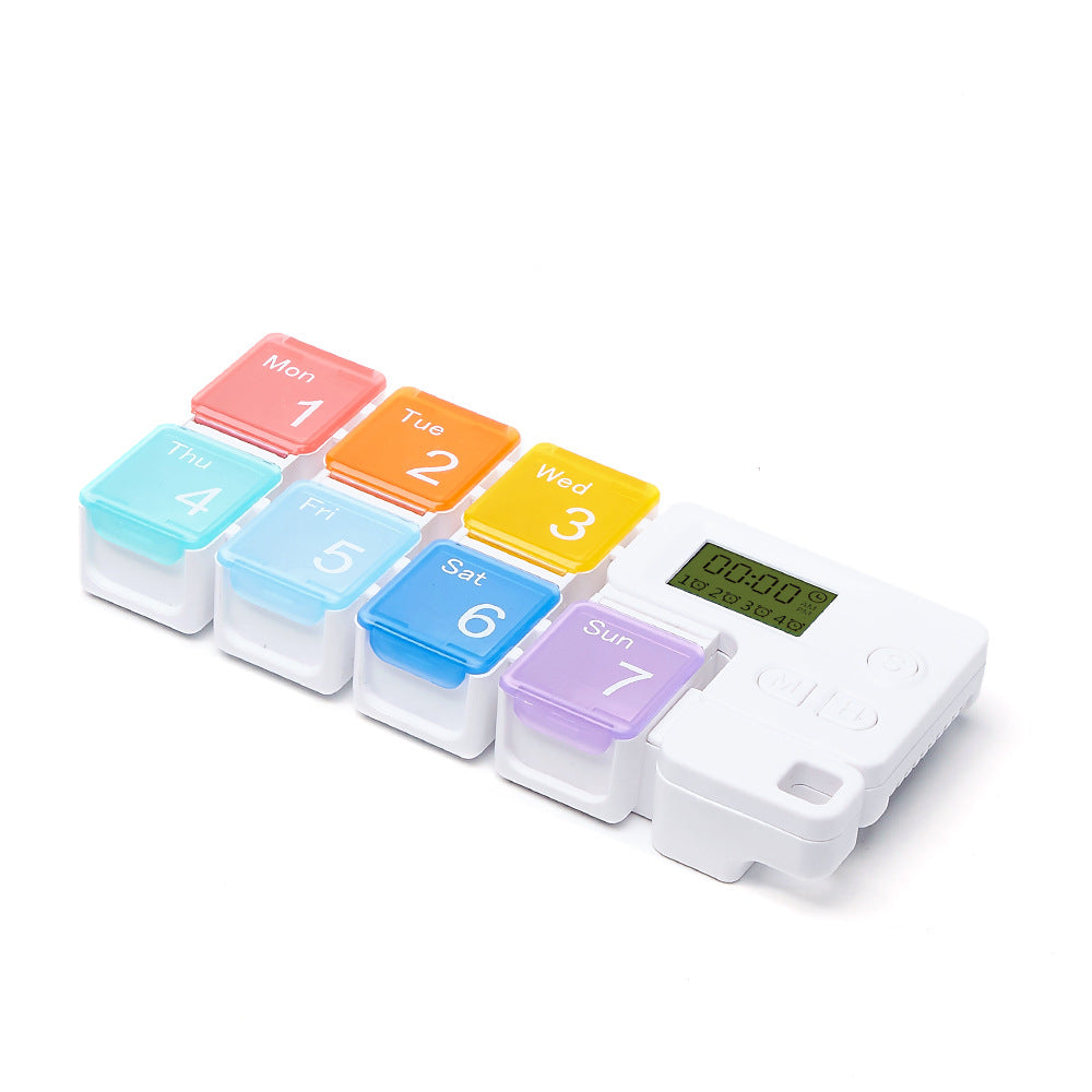 7-Day Pill Organizer with Alarm Reminder