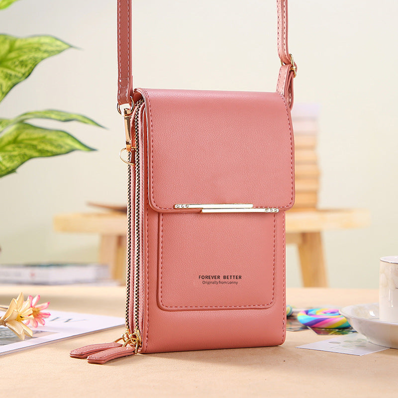 Elegant Touchscreen Crossbody Phone Wallet for Women