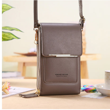 Elegant Touchscreen Crossbody Phone Wallet for Women