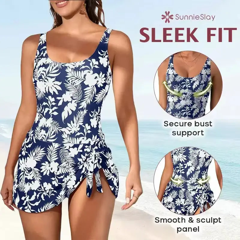 🏖️SunnieSlay - One-Piece Swimdress for Women with Tummy Control Norvantar