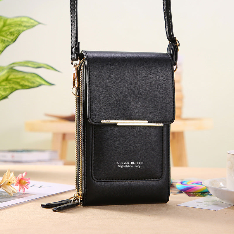 Elegant Touchscreen Crossbody Phone Wallet for Women