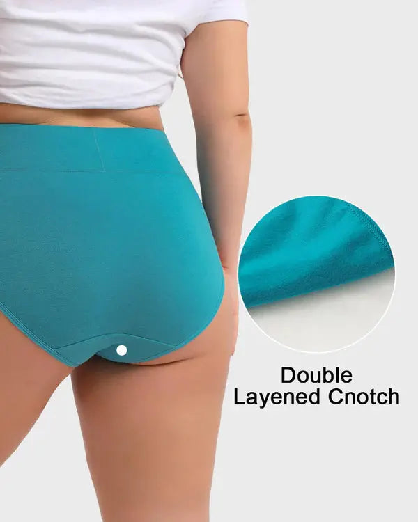 Full-Figured High-Waisted Comfort Underwear 4-Pack Norvantar