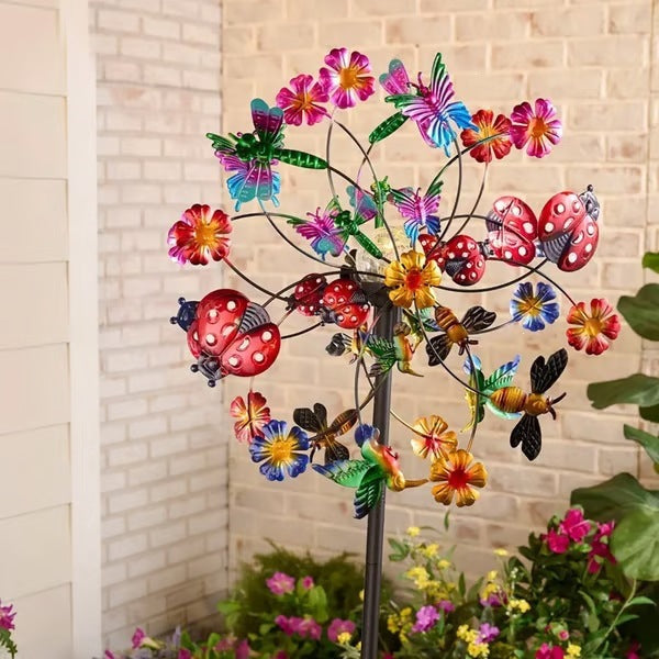 🌸 Spring Sale 40% OFF 💨 🎡 Solar-Powered Wind Spinner for Garden Norvantar