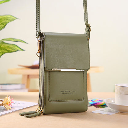 Elegant Touchscreen Crossbody Phone Wallet for Women