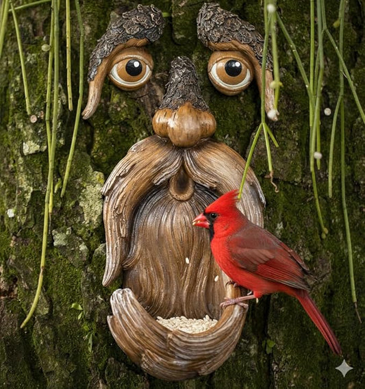 Tree Face Bird Feeder – Funny Outdoor Garden Decoration