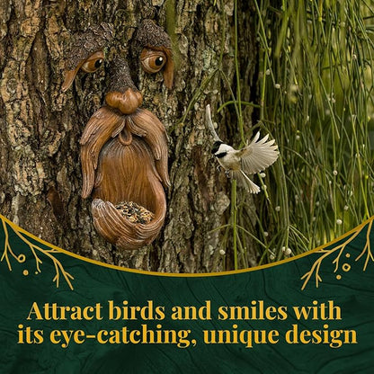 Tree Face Bird Feeder – Funny Outdoor Garden Decoration