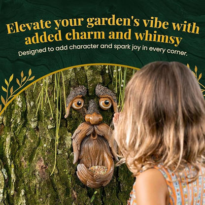Tree Face Bird Feeder – Funny Outdoor Garden Decoration