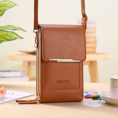 Elegant Touchscreen Crossbody Phone Wallet for Women