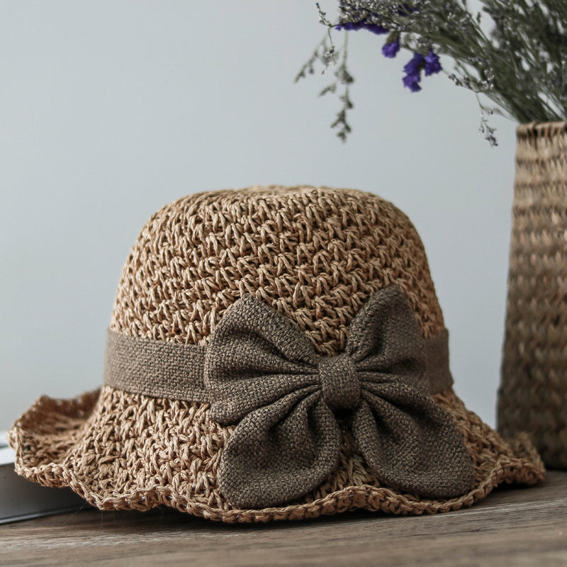 🔥 Hot Sale 49% OFF🔥Elegant Woven Straw Sun Hat with Bow