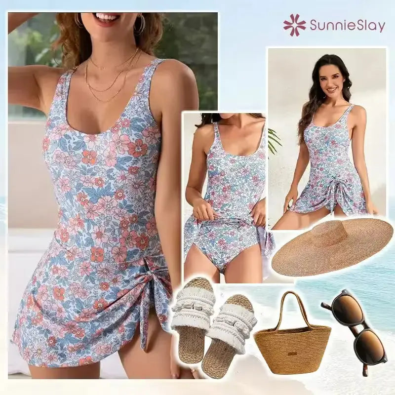 🏖️SunnieSlay - One-Piece Swimdress for Women with Tummy Control Norvantar