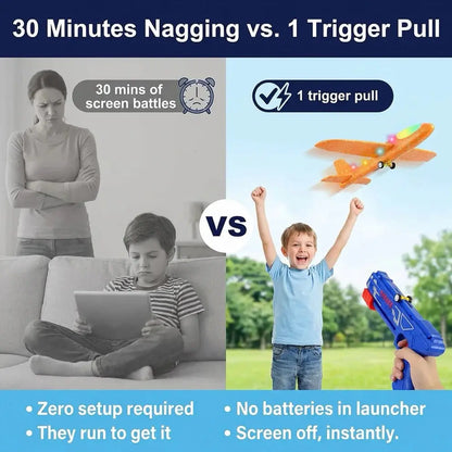 SkyBlast Airplane Launcher Toy Norvantar