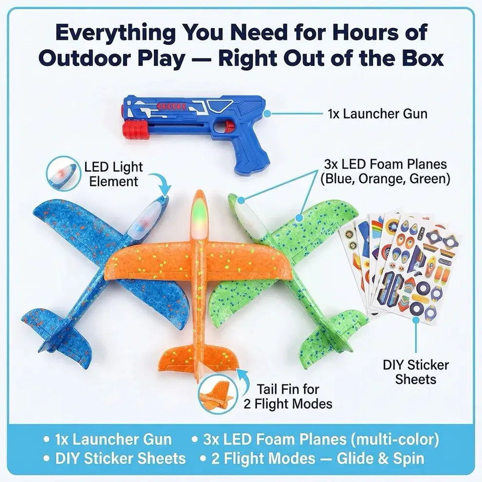 SkyBlast Airplane Launcher Toy Norvantar