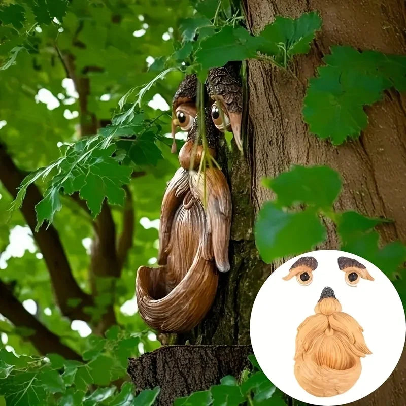 Tree Face Bird Feeder – Funny Outdoor Garden Decoration