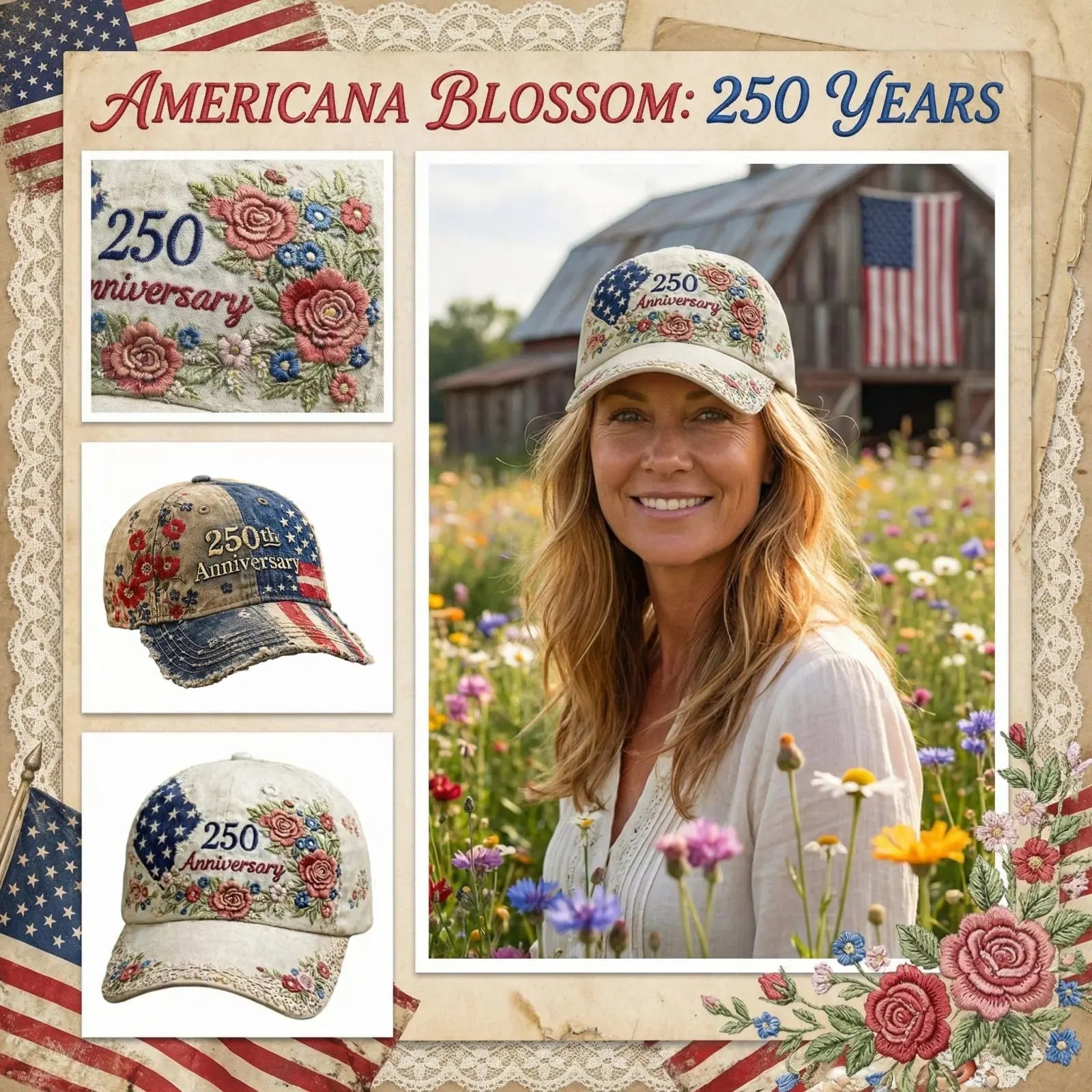 US Vintage 250th Anniversary Hat Norvantar