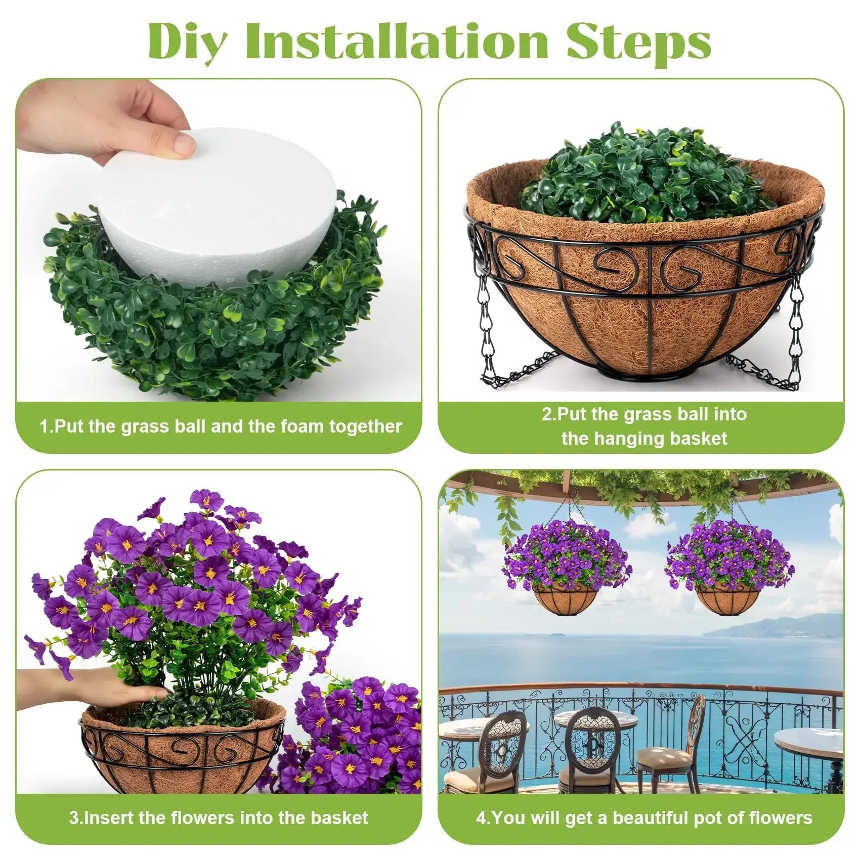 Last Day Promotion! 🔥Simulated Hanging Flower Basket🌸 Norvantar