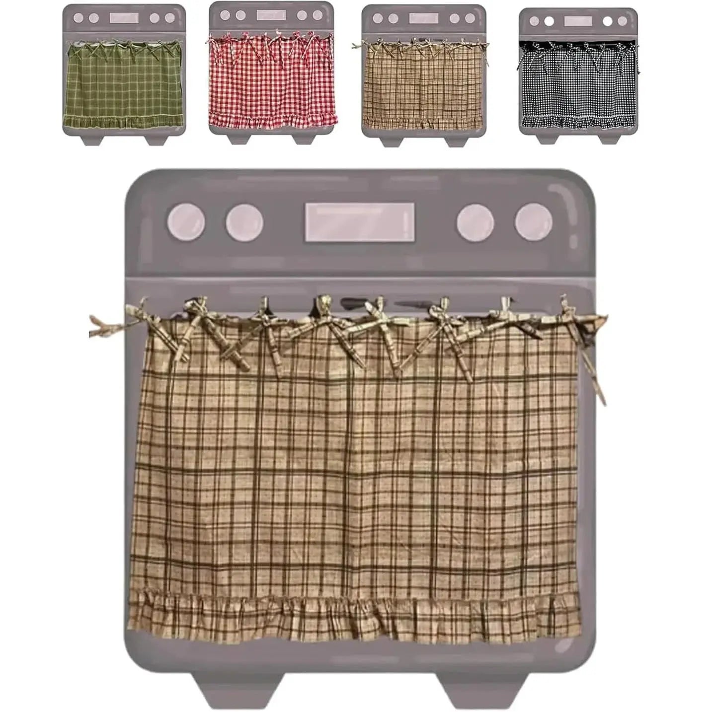 🧺 Handmade Oven Skirts | Farmhouse Kitchen Décor🔒 Heat-Resistant | 🎀 Effortless Install | ✨ Hide Clutter & Elevate Style Norvantar