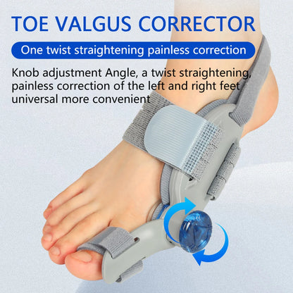 Bunion Corrector Unisex Big Toe Orthopedic Toe Straightener Anti-slip Heel Strap for Left & Right Feet Rotatable Toe Separator Norvantar