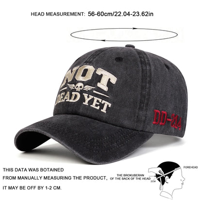 NOT DEAD YET Veteran Dad Hat Norvantar
