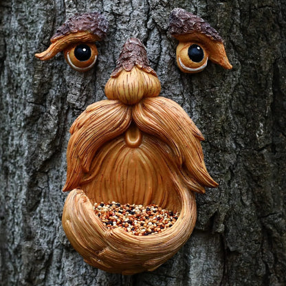 Tree Face Bird Feeder – Funny Outdoor Garden Decoration