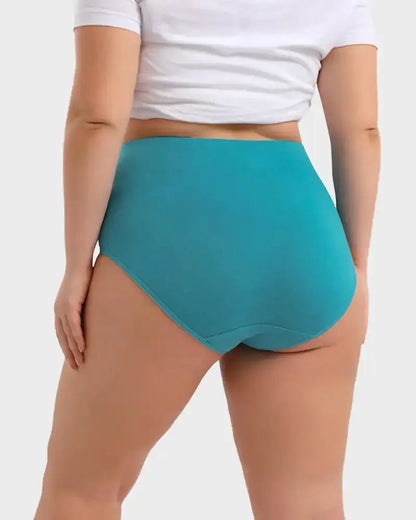 Full-Figured High-Waisted Comfort Underwear 4-Pack Norvantar