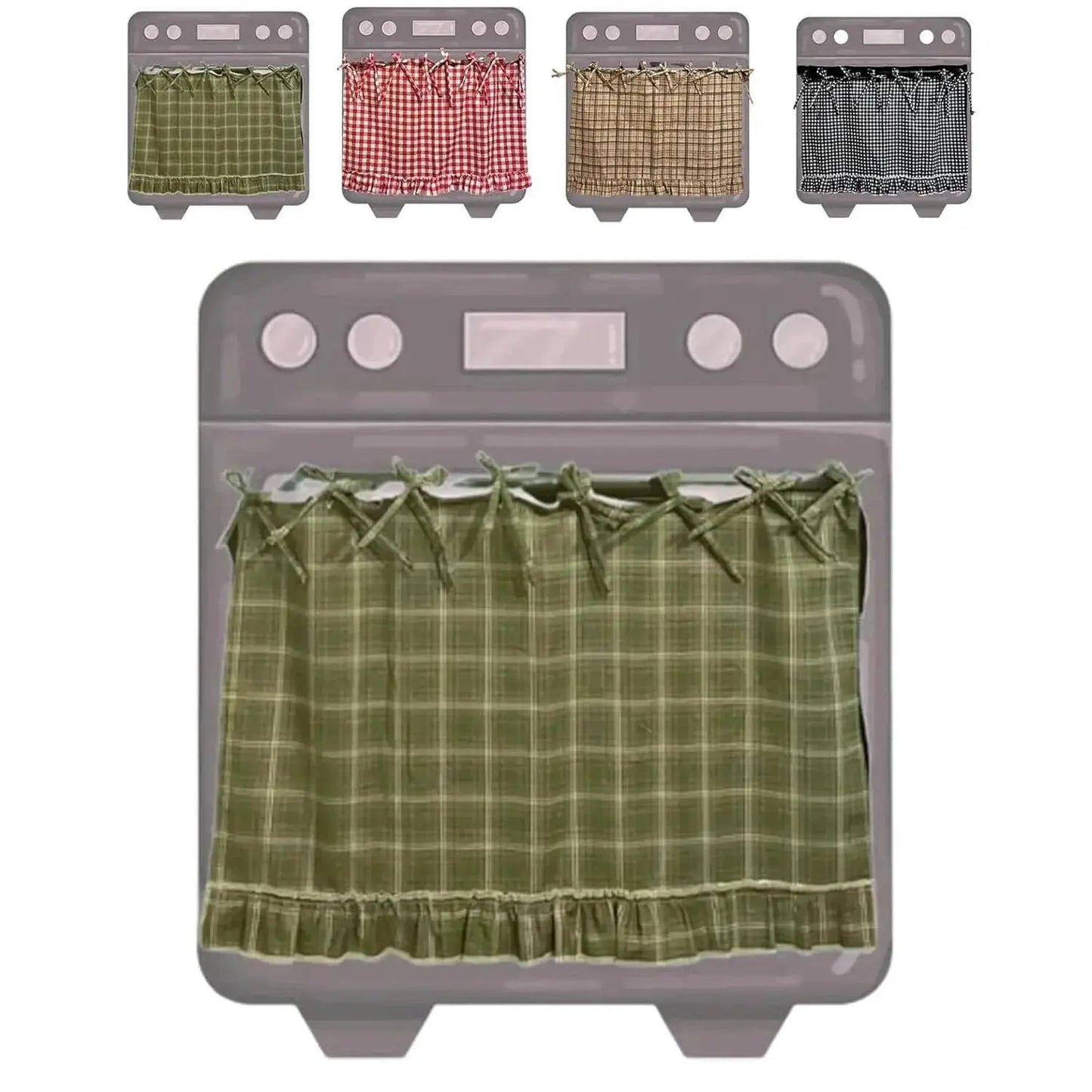 🧺 Handmade Oven Skirts | Farmhouse Kitchen Décor🔒 Heat-Resistant | 🎀 Effortless Install | ✨ Hide Clutter & Elevate Style Norvantar