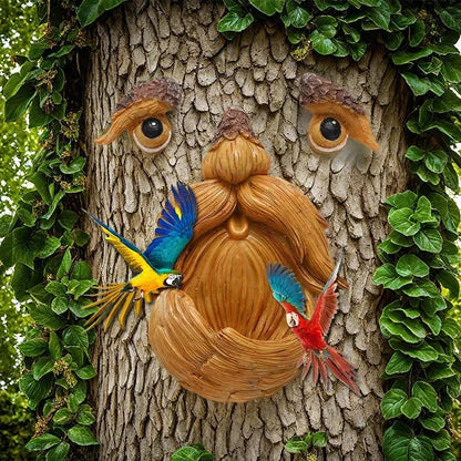 Tree Face Bird Feeder – Funny Outdoor Garden Decoration