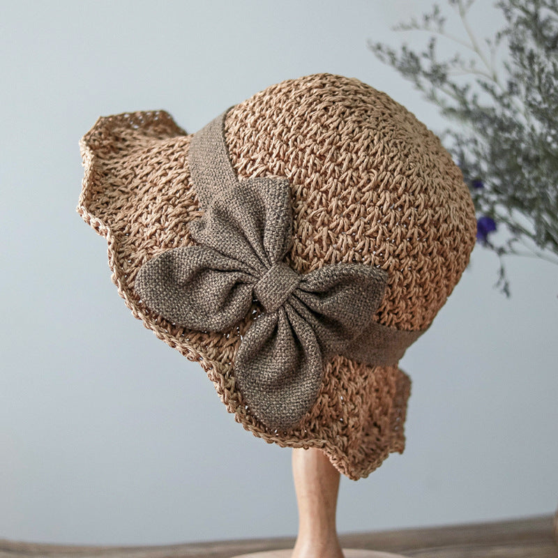 🔥 Hot Sale 49% OFF🔥Elegant Woven Straw Sun Hat with Bow