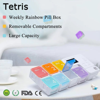 7-Day Pill Organizer with Alarm Reminder