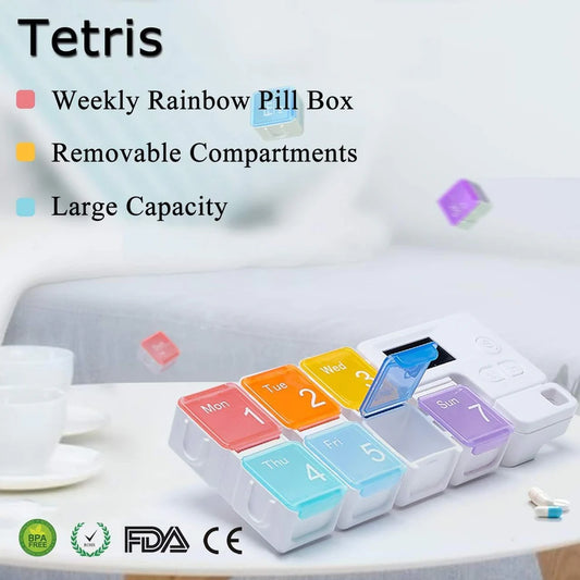 7-Day Pill Organizer with Alarm Reminder