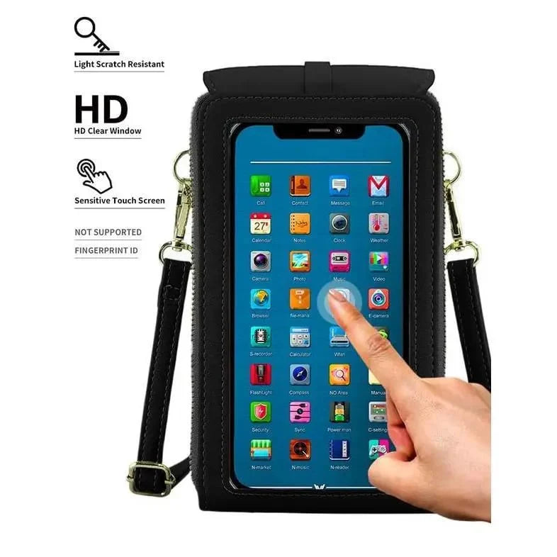 Elegant Touchscreen Crossbody Phone Wallet for Women