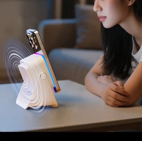 5-in-1 Induction Bluetooth Speaker Stand with RGB Ambient Light Norvantar