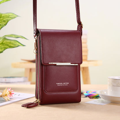 Elegant Touchscreen Crossbody Phone Wallet for Women