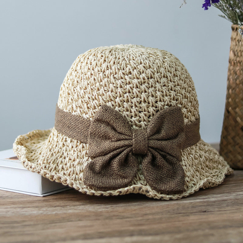 🔥 Hot Sale 49% OFF🔥Elegant Woven Straw Sun Hat with Bow