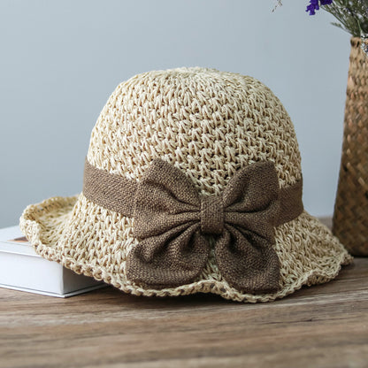 🔥 Hot Sale 49% OFF🔥Elegant Woven Straw Sun Hat with Bow