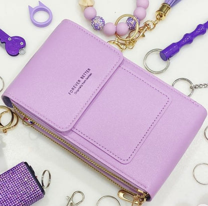 Elegant Touchscreen Crossbody Phone Wallet for Women