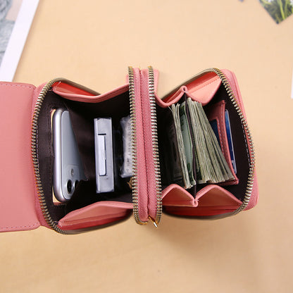 Elegant Touchscreen Crossbody Phone Wallet for Women