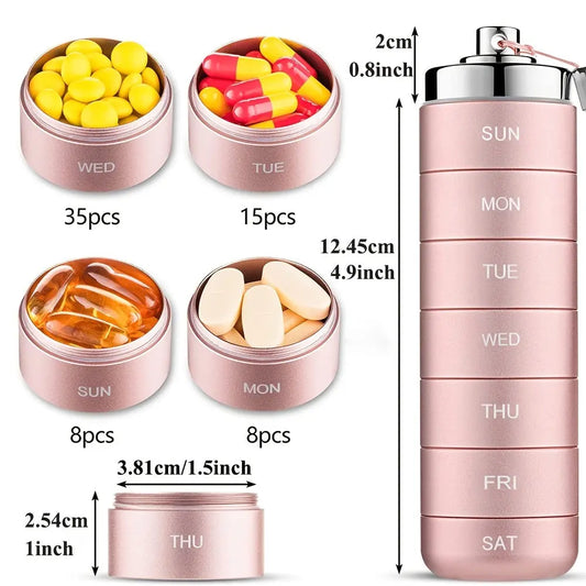 🚀 LIMITED OFFER 50% OFF – Shop Now! 🧳💊Metal Travel Pill Organizer Norvantar