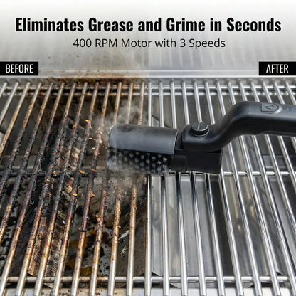 🔥60% OFF NOW! 🍖Cordless Electric BBQ Brush Cleaner – 🔋Rechargeable Grill Cleaner (FREE 2 Brush Heads & Gloves) Norvantar
