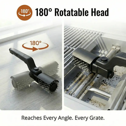 🔥60% OFF NOW! 🍖Cordless Electric BBQ Brush Cleaner – 🔋Rechargeable Grill Cleaner (FREE 2 Brush Heads & Gloves) Norvantar