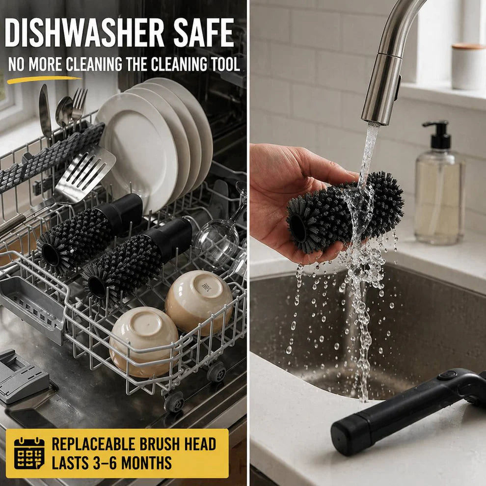 🍖Cordless Electric BBQ Brush Cleaner – 🔋Rechargeable Grill Cleaner (FREE 2 Brush Heads & Gloves) Norvantar