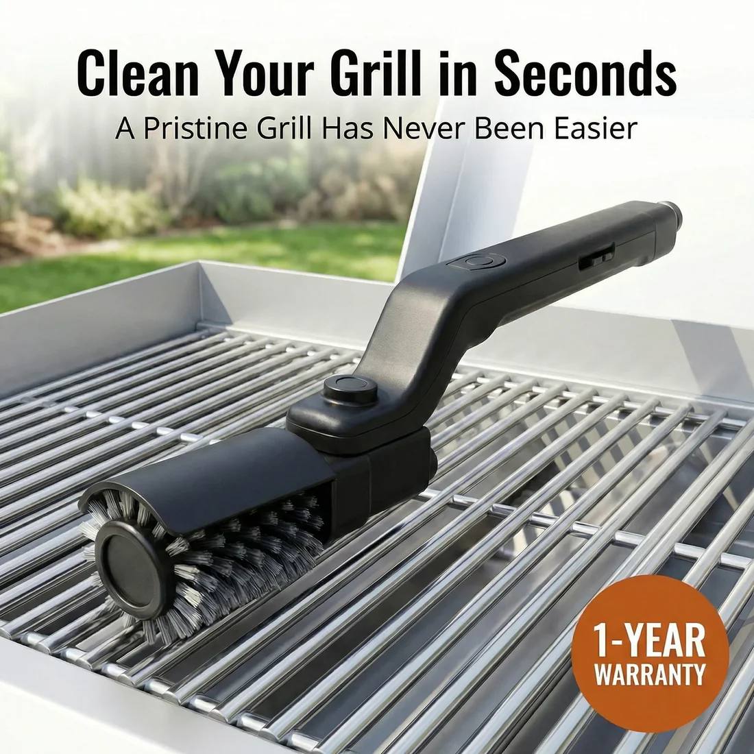 🍖Cordless Electric BBQ Brush Cleaner – 🔋Rechargeable Grill Cleaner (FREE 2 Brush Heads & Gloves) Norvantar