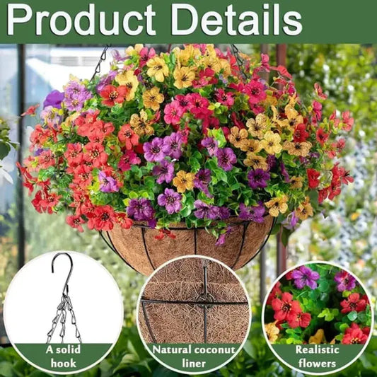 Last Day Promotion! 🔥Simulated Hanging Flower Basket🌸 Norvantar