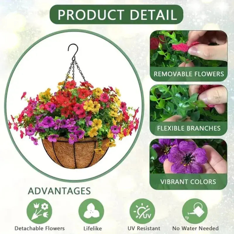 Last Day Promotion! 🔥Simulated Hanging Flower Basket🌸 Norvantar