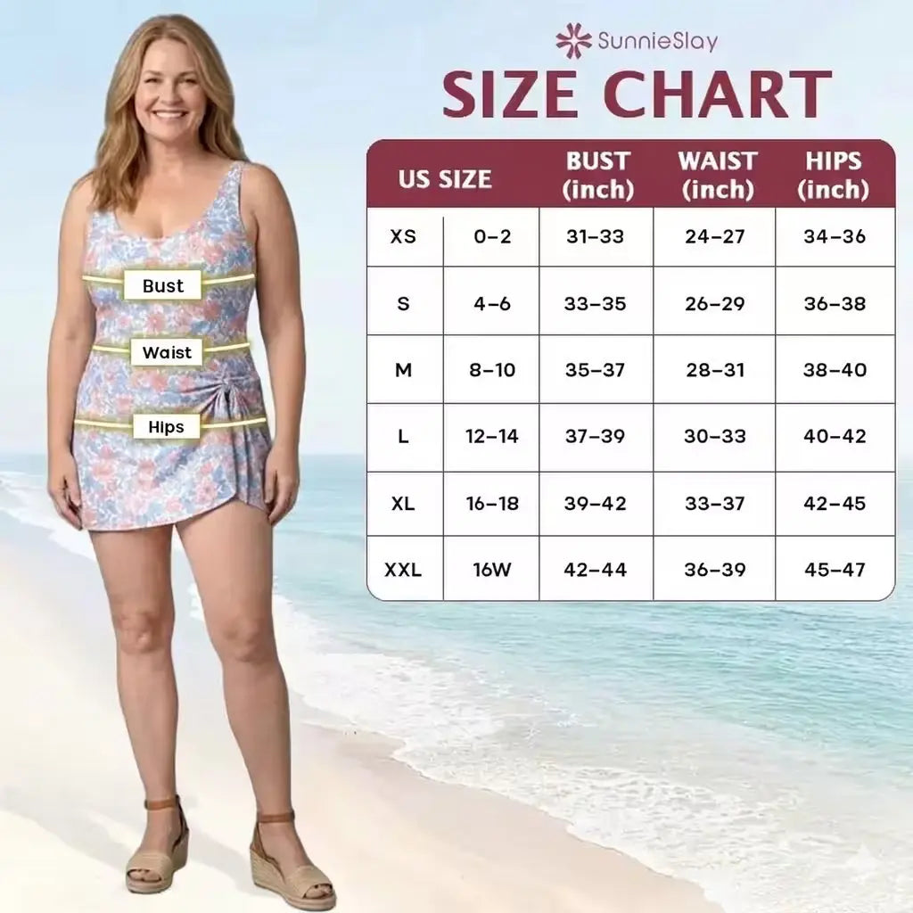 🏖️SunnieSlay - One-Piece Swimdress for Women with Tummy Control Norvantar